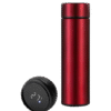 Bouteille isotherme intelligente rouge en acier inoxydable avec LED