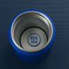 Bouteille isotherme intelligente bleu en acier inoxydable avec LED